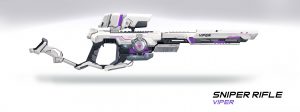 SkyFront VR sniper rifle white presentation